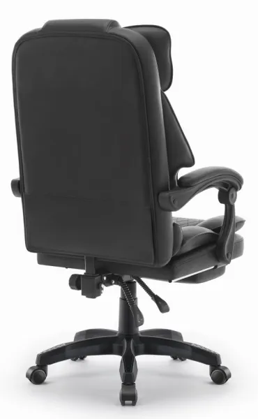 ErgonomickákancelárskastoličkaHC-1031zekokožespodnožkou-čierna