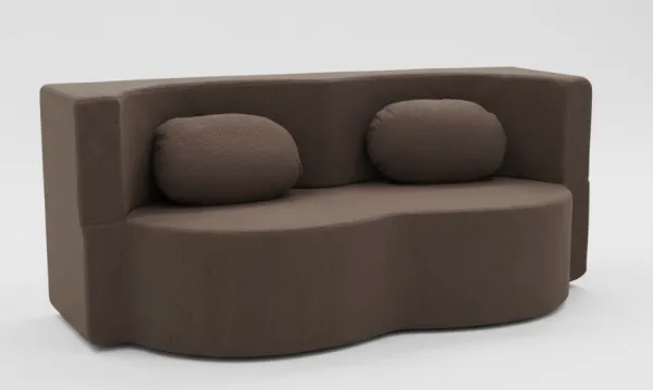 Hnedákompresnározkladaciapohovkasrozmemi200x80cm