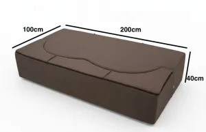 Hnedákompresnározkladaciapohovkasrozmemi200x80cm