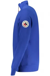 Modrá pánska mikina na zips