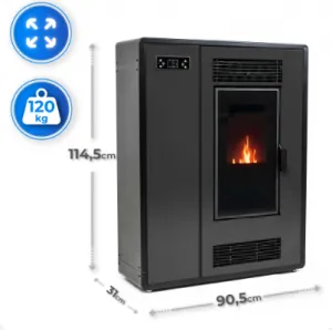 JAKS Pec na pelety 12 kW Aria Black
