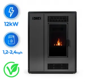 JAKS Pec na pelety 12 kW Aria Black