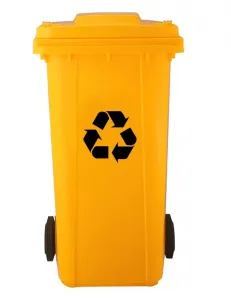 Profitent Nádoba na odpad, Popolnica, 240l, žltá