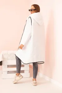 Legínovo Dámska prešívaná vesta Plus Size s kapucňou na zips fango Farba: Čierna, Veľkosť: UNI
