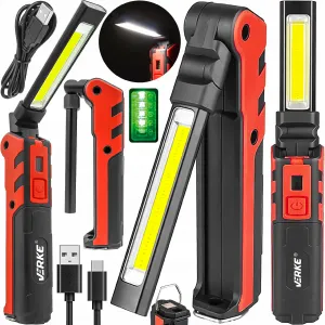 VERKE COB LED Dielenská lampa 360 lm + 140 lm, 2000 mAh