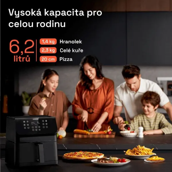 Cosori P651 PREMIUM II Chef edition 6,2l horkovzdušná fritéza