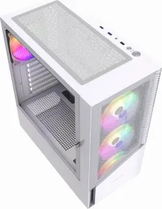 GEMBIRD Fornax 4300W/Midi Tower/Transpar./Bílá