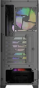GEMBIRD Fornax 900/Midi Tower/Transpar./Černá