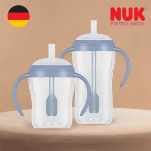 Kojenecká fľaša NUK Perfect Match na učenie so slamkou PENGUIN 260 ml