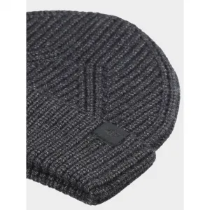 Pánska zimná čiapka 4F CAP WAW25ACAPM576-20M DEEP BLACK MELANGE