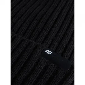 Pánska zimná čiapka 4F CAP WAW25ACAPM673-20S DEEP BLACK