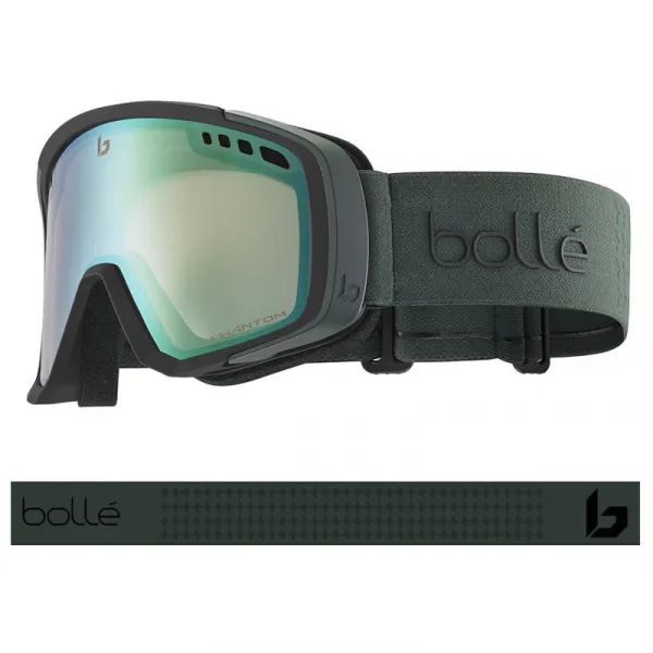 Lyžiarske okuliare BOLLE MAMMOTH Black Forest Matte - Phantom Green Emerald Photochromic Cat 1 to 3