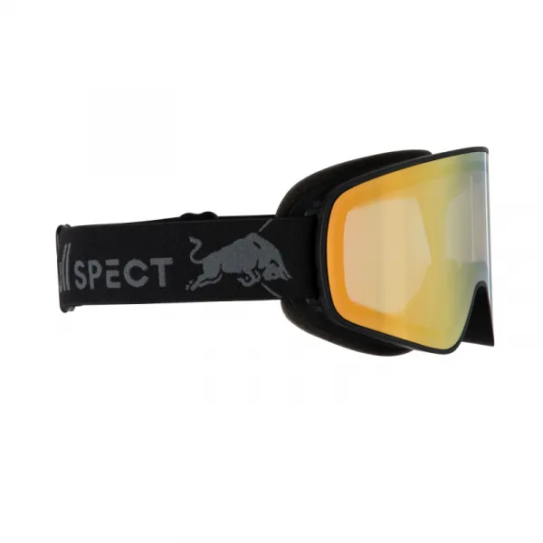 Lyžiarske okuliare RED BULL SPECT RUSH-16GOX, black gold snow - orange with gold mirror Photochrome S1-3