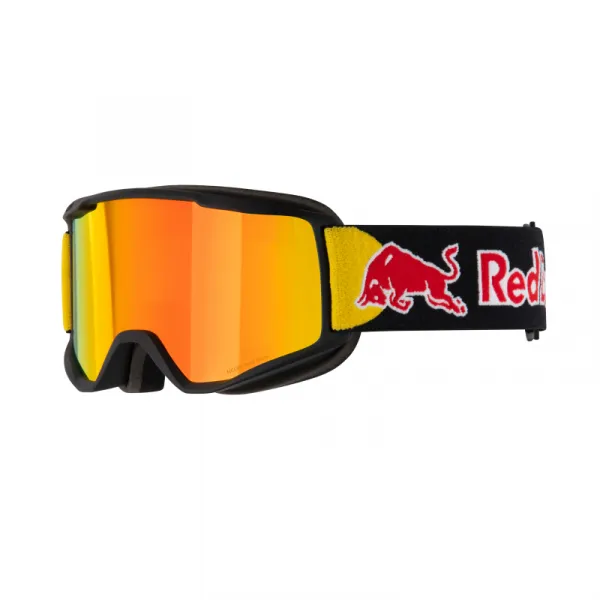 Lyžiarske okuliare RED BULL SPECT NEON 02RE2, black brown with red mirror