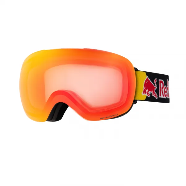 Lyžiarske okuliare RED BULL SPECT BENT-01REX, black brown with red mirror Photochrome S1-3