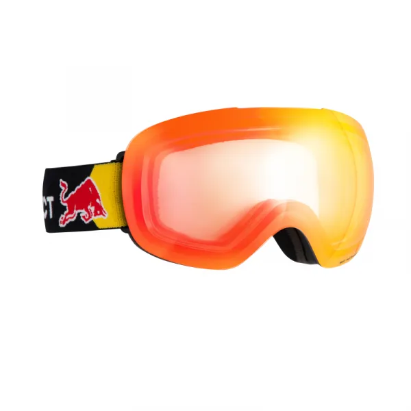 Lyžiarske okuliare RED BULL SPECT BENT-01REX, black brown with red mirror Photochrome S1-3