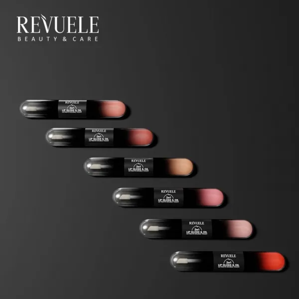 Revuele 2IN1 Lip Gloss & Oil lesk na pery 2 v 1 odtieň 07 7 ml