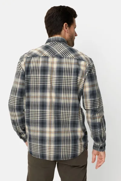 Košeľa Camel Active Longsleeve Shirt Asphalt