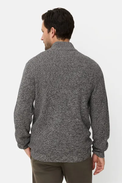 Sveter Camel Active Knitted Troyer Asphalt