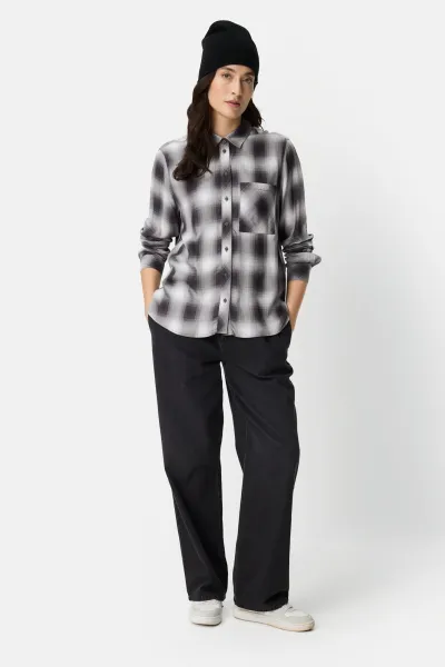 Košeľa Camel Active Blouse Grey Melange Check