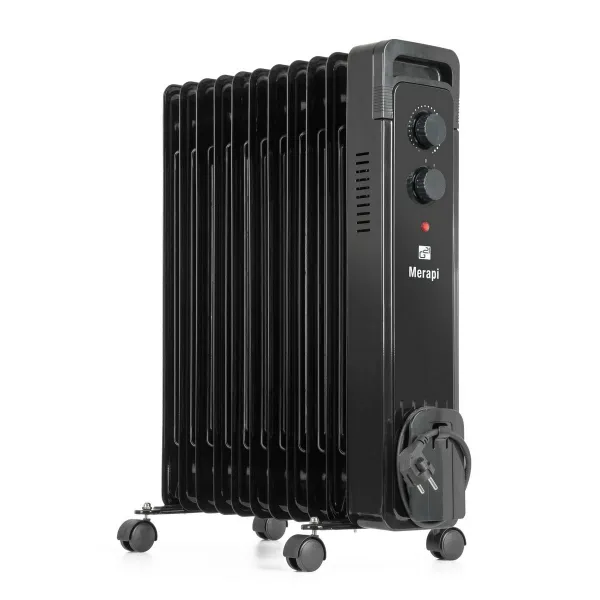 G21 Merapi olejový radiátor, 11 rebier, 2500 W,čierny