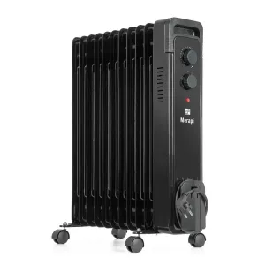 G21 Merapi olejový radiátor, 11 rebier, 2500 W,čierny