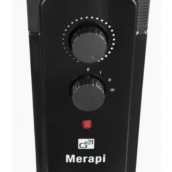 G21 Merapi olejový radiátor, 11 rebier, 2500 W,čierny
