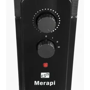 G21 Merapi olejový radiátor, 11 rebier, 2500 W,čierny