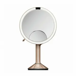 Simplehuman Kozmetické LED zrkadlo Sensor TRIO, zväčšenie 1x/5x/10, rose gold