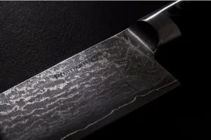 G21 Damascus Premium sada nožov v bambusovombloku, krabička, 3 ks + brúsny kameň