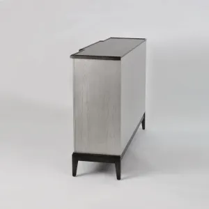 LivinHill Komoda Stilig ST504 152 cm z masivu šedá/zlatá