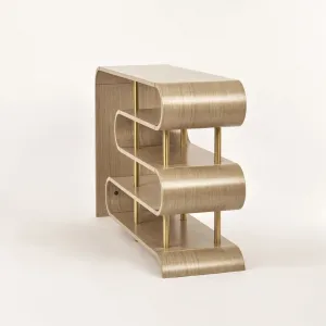 LivinHill Designový konzolový stolek Stilig ST962 122 cm béžový/zlatý