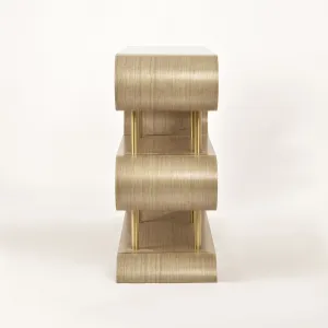LivinHill Designový konzolový stolek Stilig ST962 122 cm béžový/zlatý