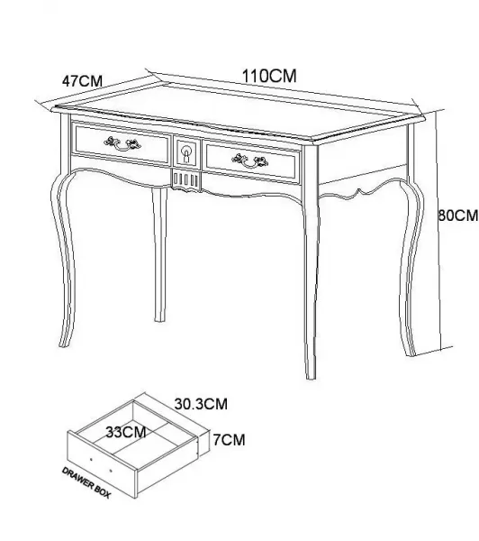 LivinHill Konzolový stolek Venezia 110 cm z masivu béžový