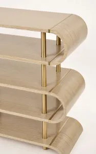 LivinHill Designový konzolový stolek Stilig ST962 122 cm béžový/zlatý