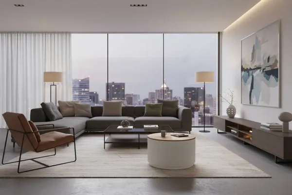 LivinHill Konferenční stolek Stilig ST580 80 cm z masivu ecru/jilm