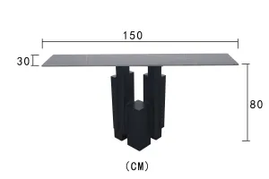 LivinHill Konzolový stůl Modig 150 cm černý