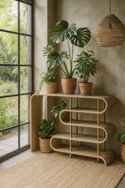 LivinHill Designový konzolový stolek Stilig ST962 122 cm béžový/zlatý