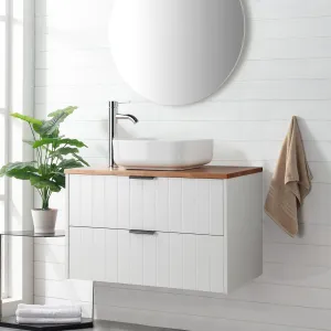 Umývadlo na dosku Houseland Lavio 80 cm biele