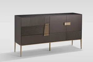 LivinHill Komoda Stilig ST102 160 cm grafit/zlatá