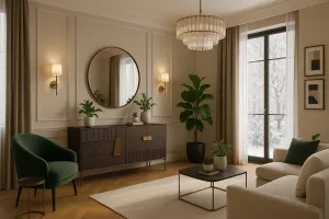 LivinHill Komoda Stilig ST102 160 cm grafit/zlatá