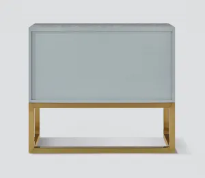 LivinHill Komoda Stilig ST363 100 cm šampaňská/zlatá