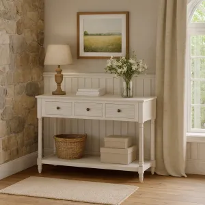 LivinHill Konzolový stolek Livorno 120 cm bílý