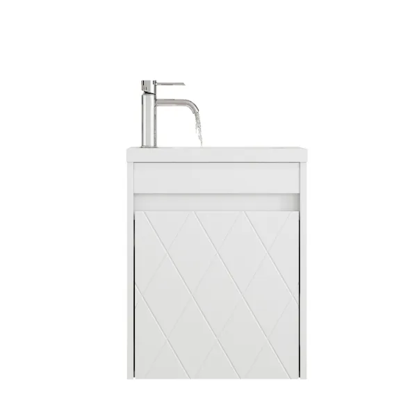 Závesná skrinka s umývadlom Houseland Mavon 40 cm biela
