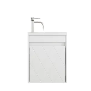 Závesná skrinka s umývadlom Houseland Mavon 40 cm biela