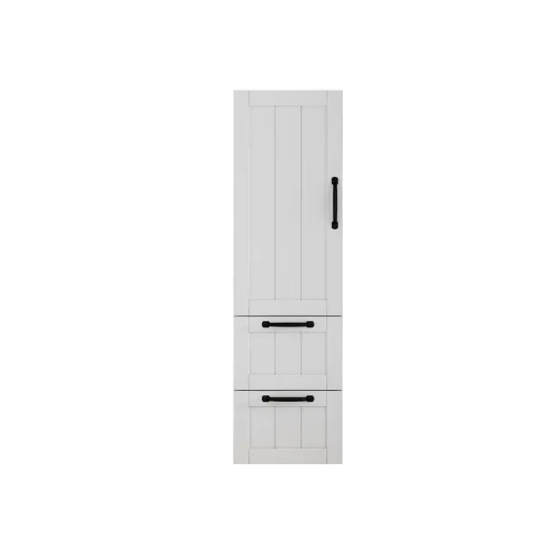 Vysoká závesná kúpeľňová skrinka Houseland Elyra 120 cm biela