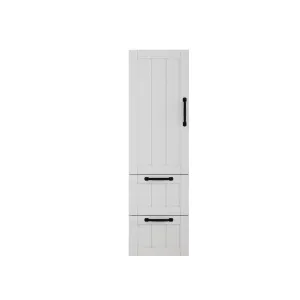 Vysoká závesná kúpeľňová skrinka Houseland Elyra 120 cm biela