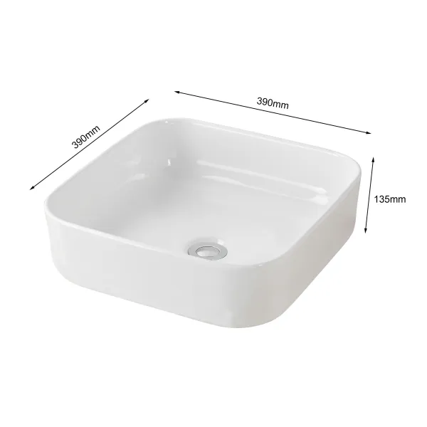 Umývadlo na dosku Houseland Lavio 80 cm biele