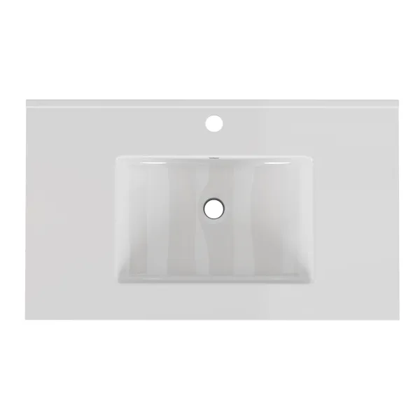 Zápustné umývadlo Houseland Cavelo 80 cm biele