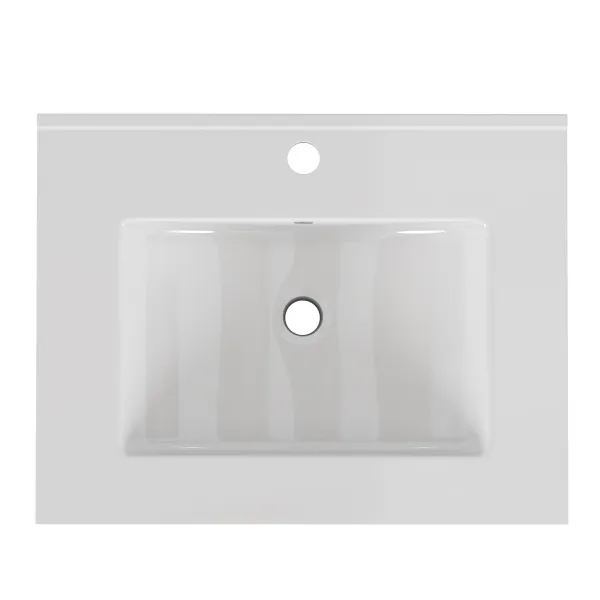 Zápustné umývadlo Houseland Luxo 60 cm biele